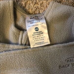 Halo fleece newborn sleep sack swaddle